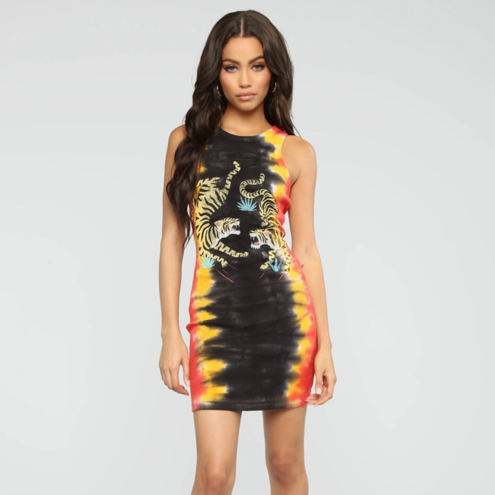 Dying To Know You Tie Dye Mini Dress